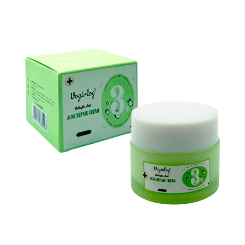 Crema vogirlog reparadora de acné con ácido salicílico. 50g