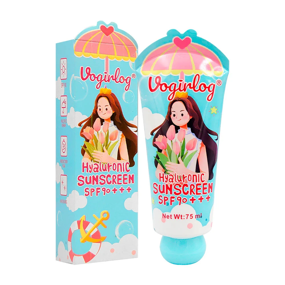 Protector solar spf90+ con ácido hialurónico, 75ml / vogirlog / vg-sc…