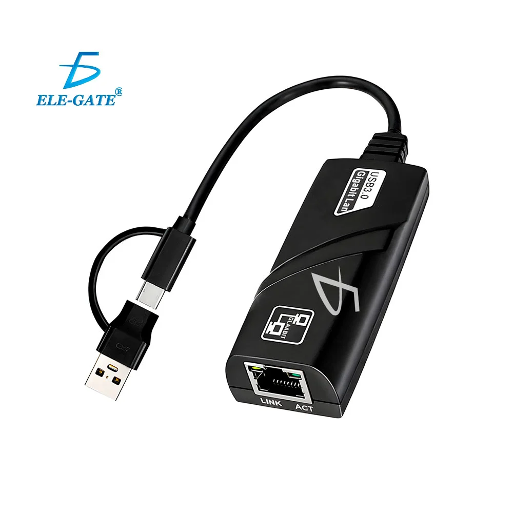 Adaptador ethernet tipo-c y usb para pc, notebook y mac / wl.37.type-c