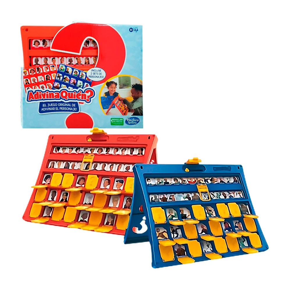 Juego de mesa adivina quién? con 2 set de personajes, diseño plegable…
