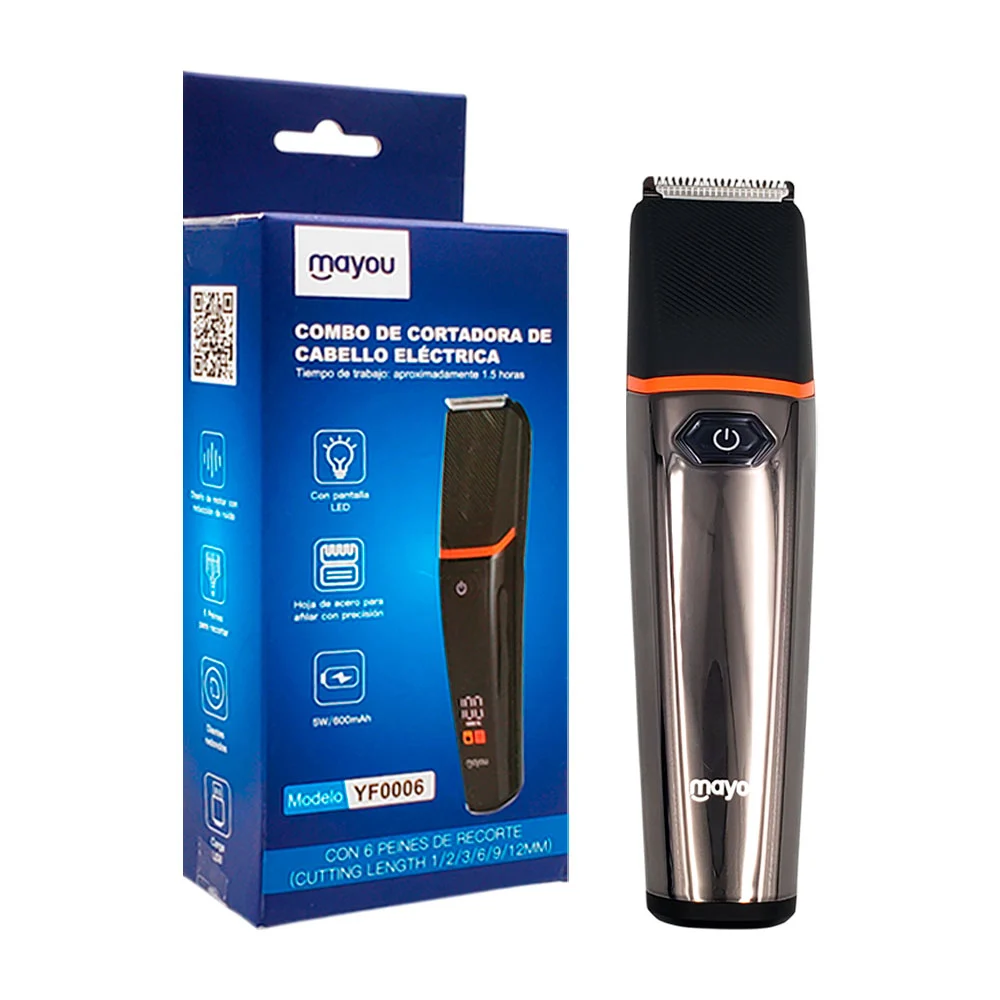 Máquina rasuradora inalámbrica, indicador led + ajuste de corte de ca…