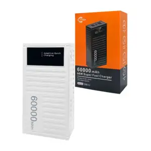 Power bank de 60000mah, 66w carga rápida, con 6 puertos de carga y pa…