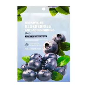 Mascarilla facial anti-arrugas bicaoyuan con extracto de blueberries,…