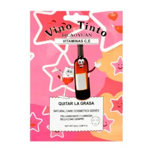 Mascarilla facial hidratante bicaoyuan con extracto de vino tinto, 25…