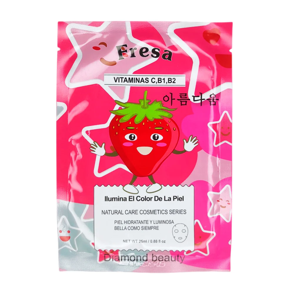 Mascarilla facial hidratante bicaoyuan con extracto de fresa, 25ml / …