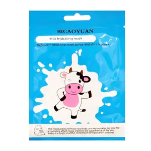 Mascarilla facial hidratante bicaoyuan con extracto de leche / a-49