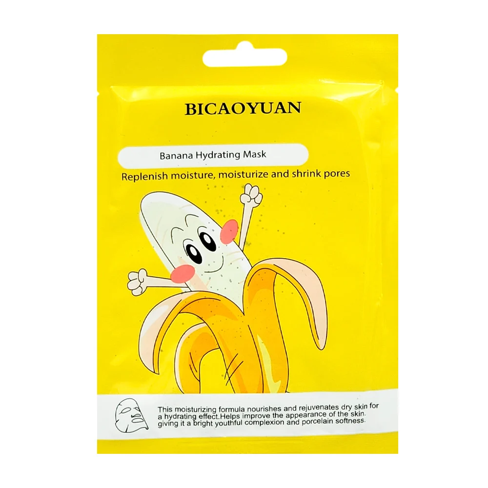 Mascarilla facial hidratante bicaoyuan con extracto de banana / a-53
