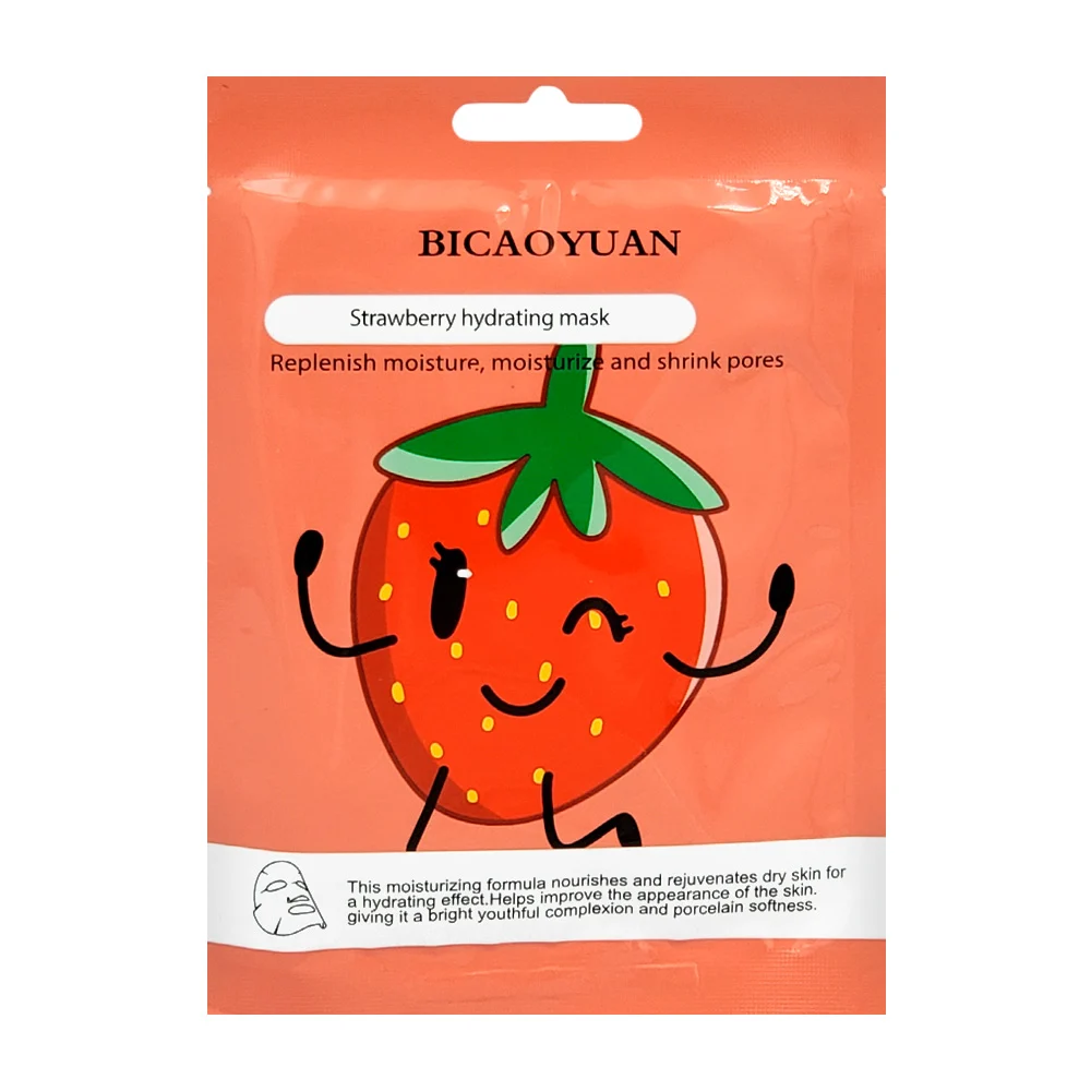 Mascarilla facial hidratante bicaoyuan con extracto de fresa, 25ml / …