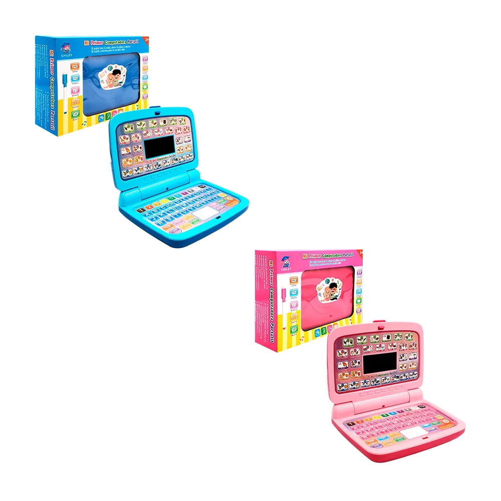 Mini computadora interactiva portátil de juguete infantil, variedad d…