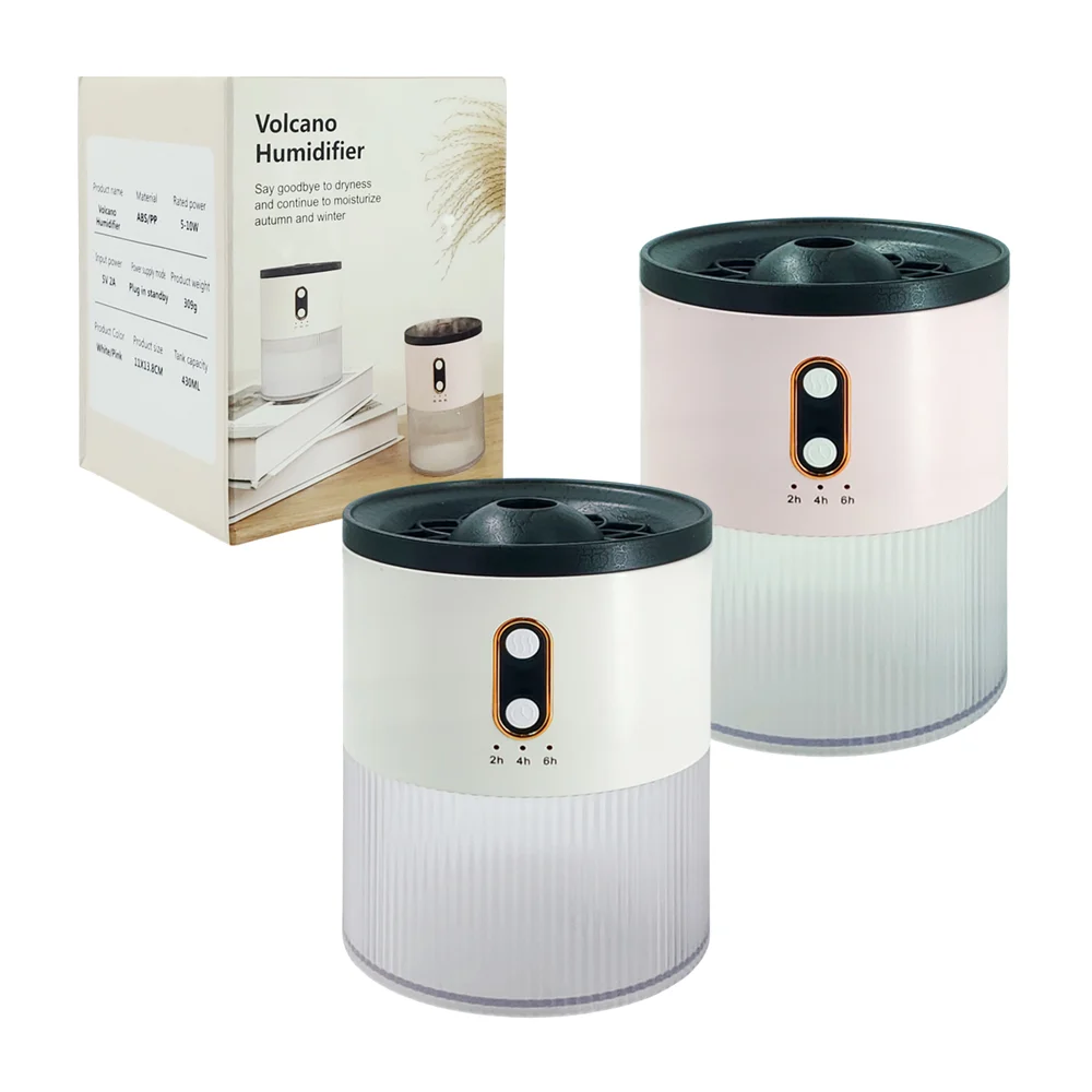 Humidificador de aromas cilíndrico con capacidad de 430ml, diseño vol…