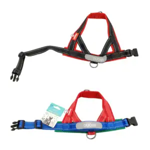 Pechera para mascotas con asa, costura reflectante y broches ajustabl…