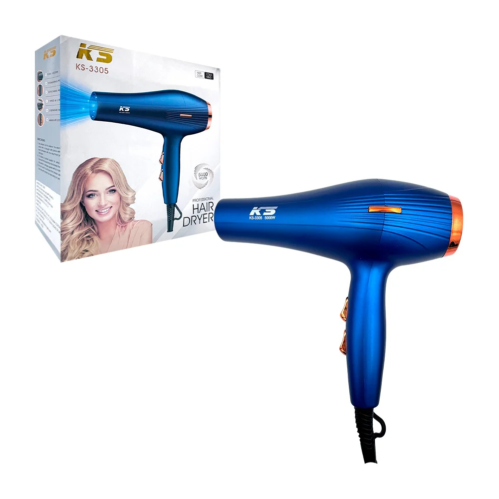 Secadora ks profesional para el cabello con potencia de 5000w, varied…