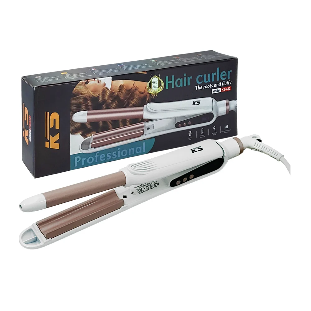 Plancha rizadora profesional ks con potencia de 65w, variedad de colo…