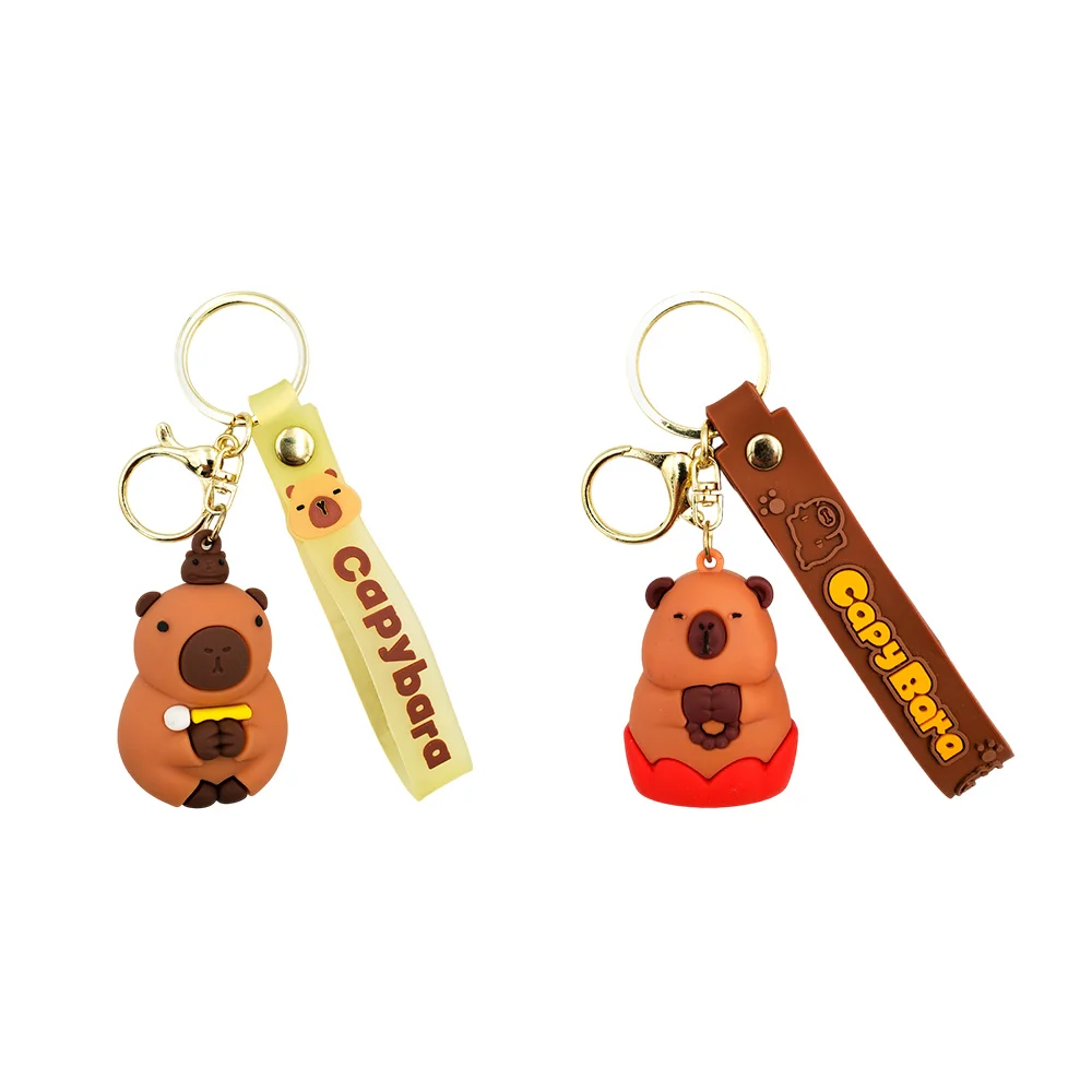 1pza Llavero en forma de capibara + banda con frase capybara, varios …
