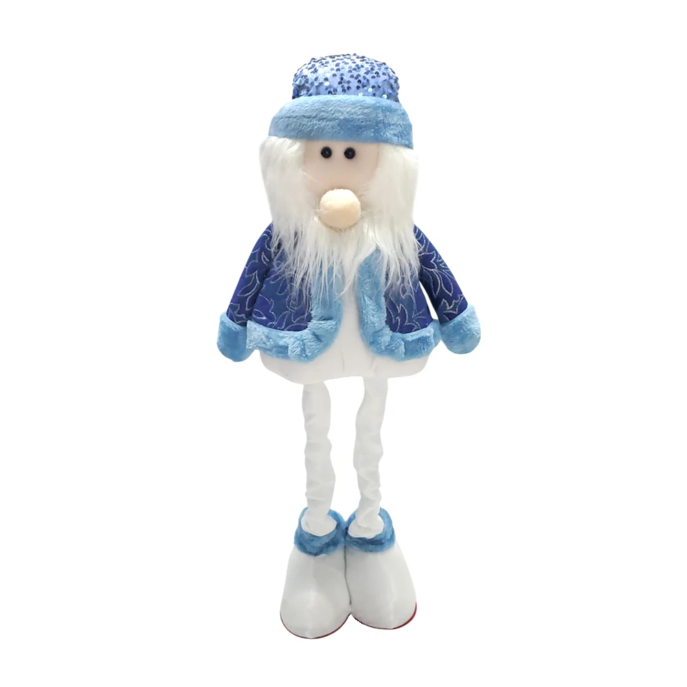 Adorno estirable decorativo grande de santa afelpado en tono azul-bla…
