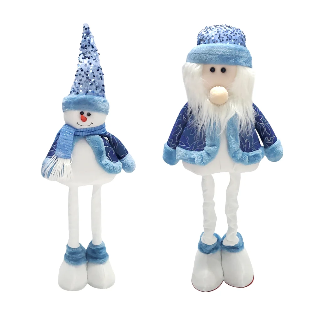 Adorno estirable decorativo mediano de muñeco de nieve o santa tono a…