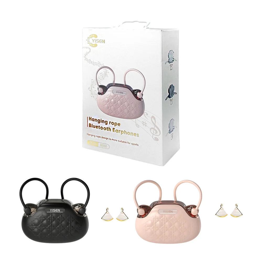 Audífonos inalámbricos, diseño curvo deportivo, estuche de bolsa + ac…