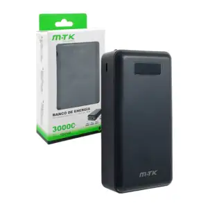 1pza Powerbank grande con entrada usb, v8, tipo c y capacidad de 3000…