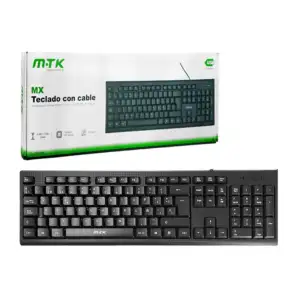 Teclado alámbrico para computadora, 105 teclas, entrada usb / mtk
