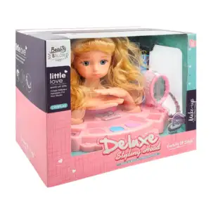 Muñeca tipo maniqui deluxe con accesorios de maquillaje y peinado / l…