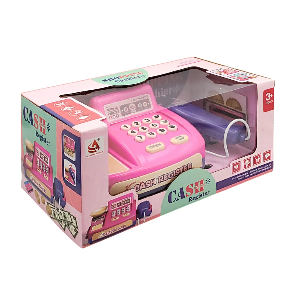 Caja registradora de juguete con diversos accesorios / cash shopping …