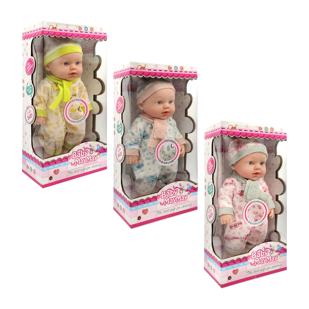 Muñeca bebé baby maymay con mameluco, gorro, bufanda y sonido / ts866…