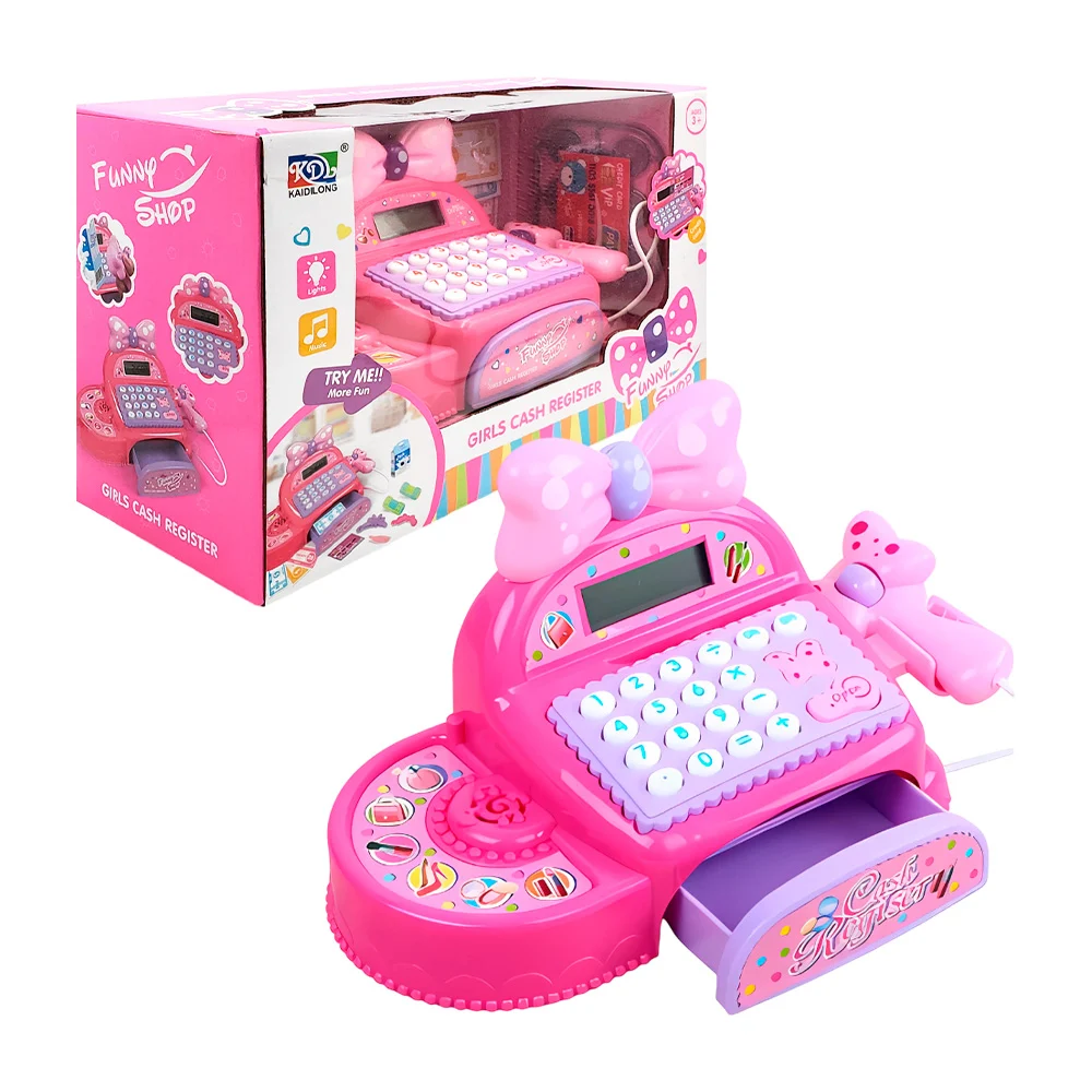 Caja registradora de juguete con sonido, pantalla digital y diseño de…