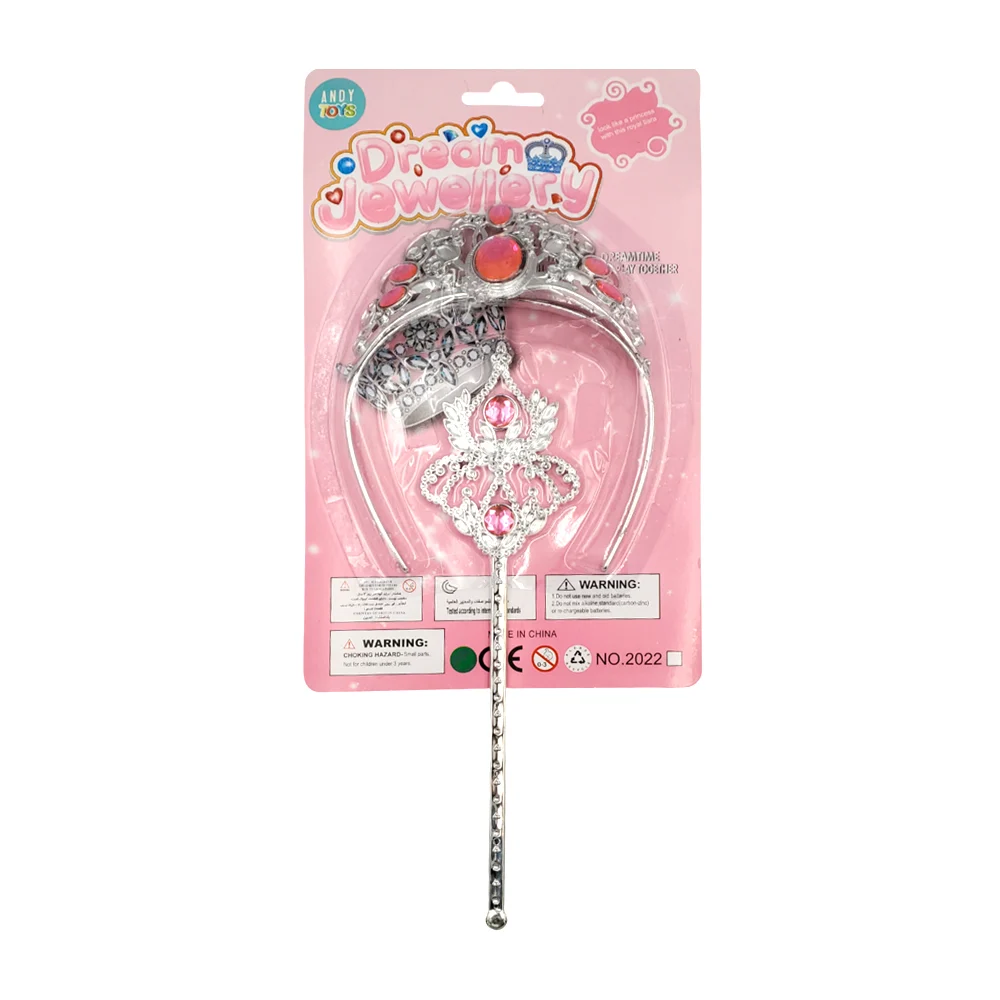 Blíster con corona y varita de princesa para niña / dream jawellery /…