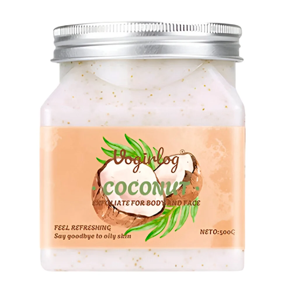 Crema exfoliante facial y corporal vogirlog con extracto de coco, 500g / vg-e05