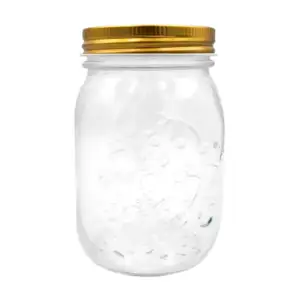 Frasco de vidrio cilindrico de 13x7cm de 500ml, cierre hermético / a7…