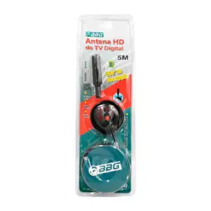 Antena hd digital para tv con imagen de alta calidad, 5m / 10367