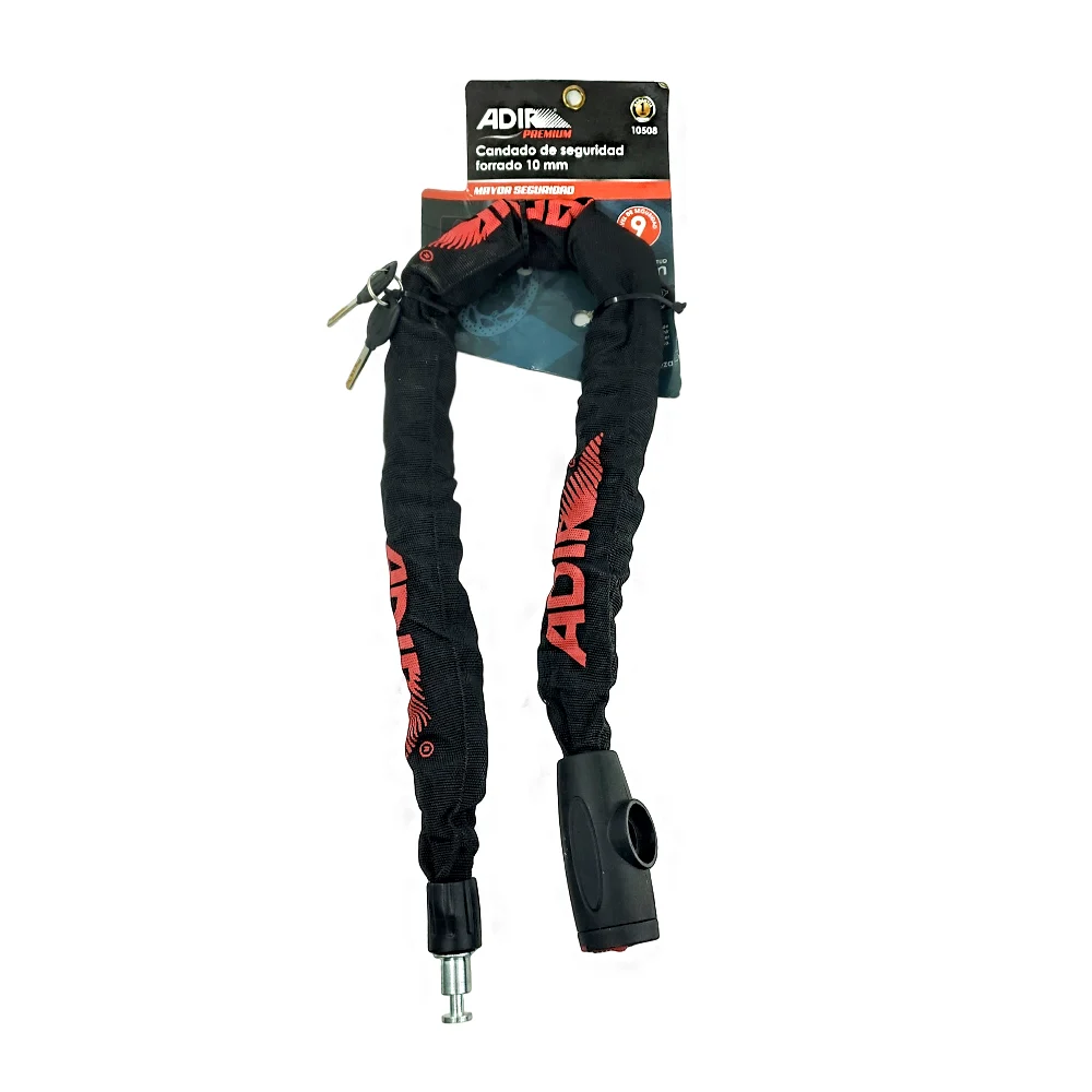 Candado de seguridad máxima, forrado 10mm, 90cm longitud, + juego de …