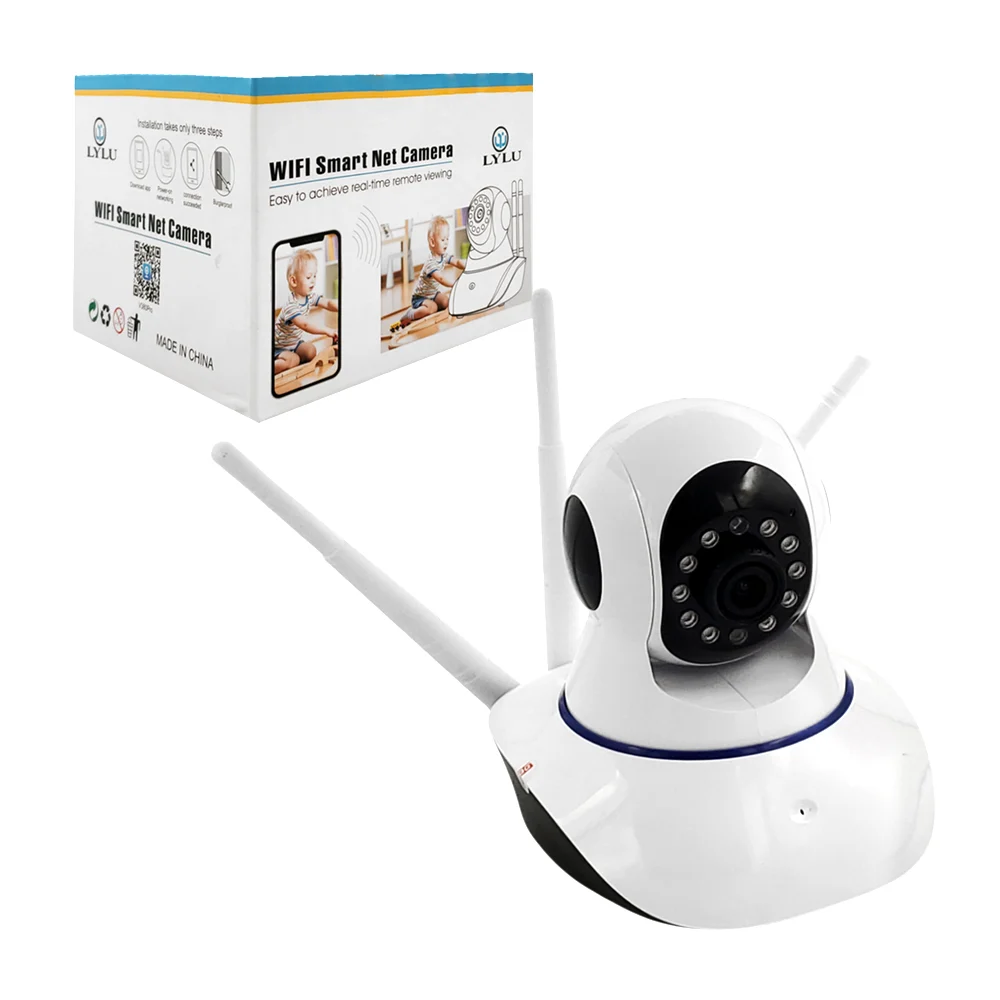 Cámara de seguridad con 3 antenas, conexión wifi y sensor de movimien…