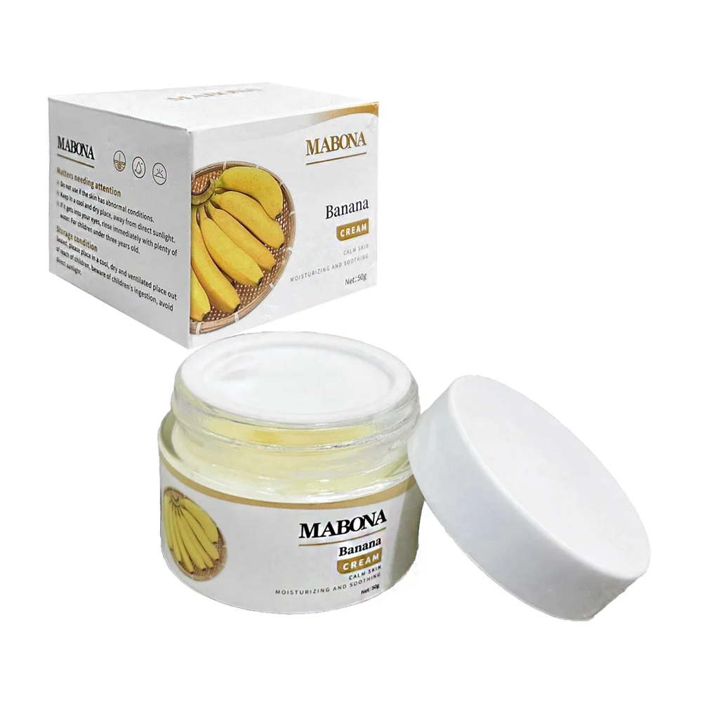 Crema mabona, 50g con extracto de banana para calmar e hidratar la pi…
