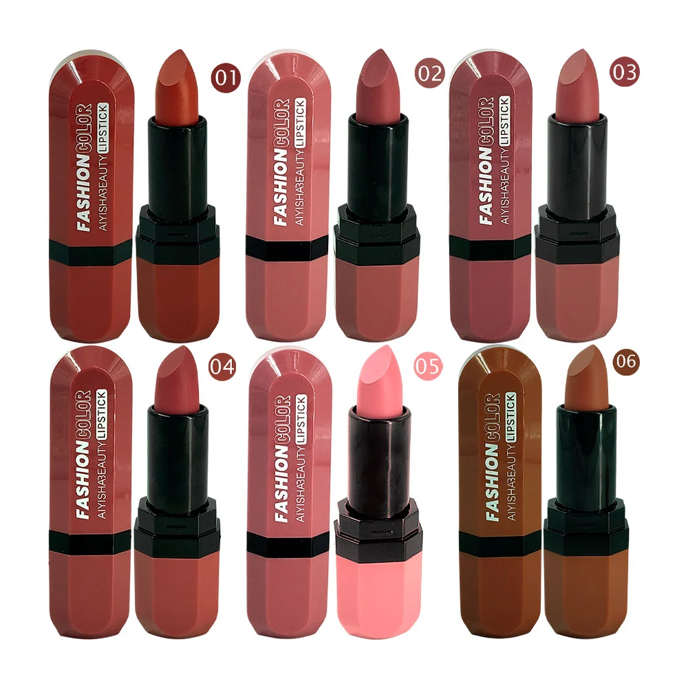 1pza lápiz labial variedad de colores con efecto mate / 23009