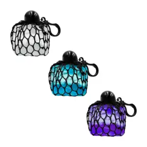 Juguete / llavero antiestrés con forma cuadrada, variedad de colores