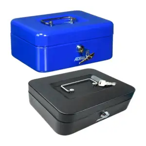 Caja mediana metálica de 8 pulgadas + bandeja con 5 compartimentos pa…