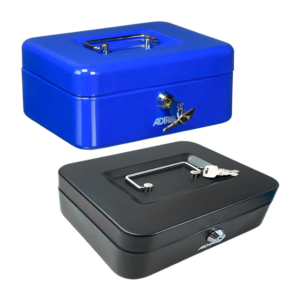 Caja mediana metálica de 8 pulgadas + bandeja con 5 compartimentos pa…