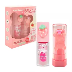 Paquete con 2 labiales mágicos, gloss humectante y labial, decoración…