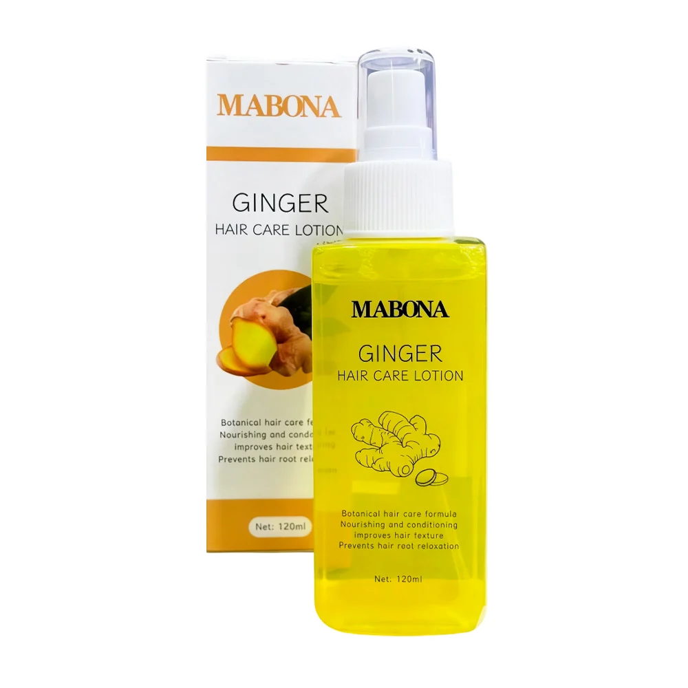 Loción mabona para el cabello, spray con extractos de jengibre, 120ml…