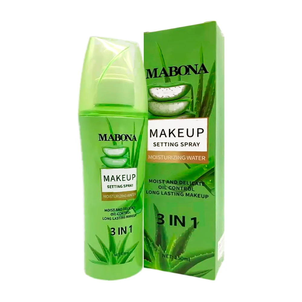 Spray fijador de maquillaje mabona, 3 en 1 con extracto de aloe vera,…