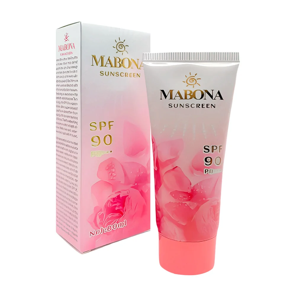Bloqueador solar mabona, en crema spf 90 pa+++, con extracto de rosas…