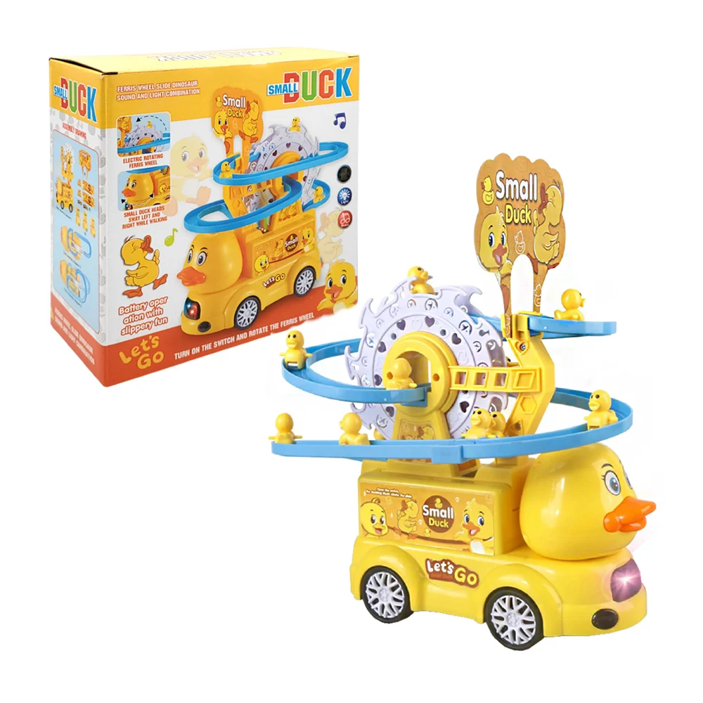 Carro musical con luces y pista deslizante en forma de animales / x-8…