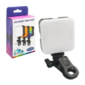 Lampara led pocket para celular con soporte, 8 modos de luz / 150 gra…
