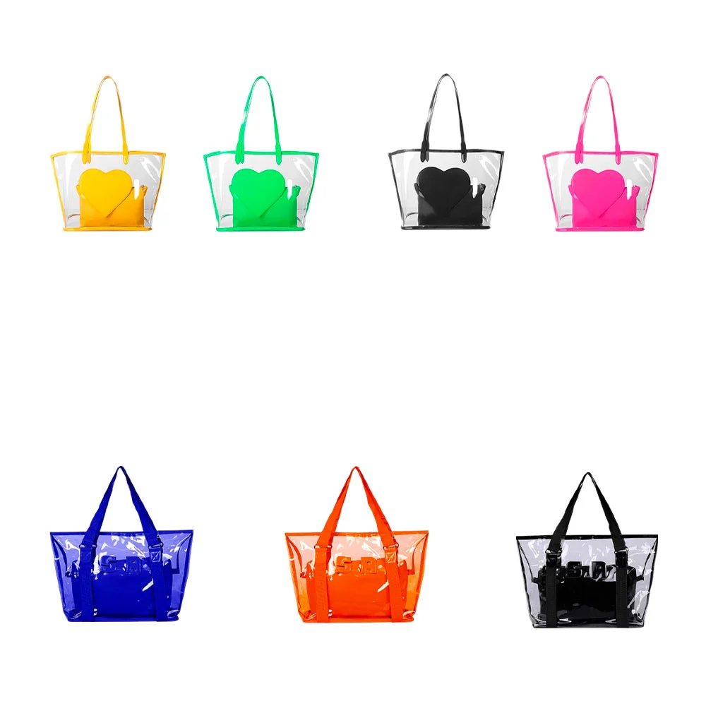 Juego de bolsa transparente para dama + bolsa interior, variedad de c…