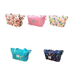 Bolsa maleta multifuncional estampada con asa y 4 compartimentos, var…