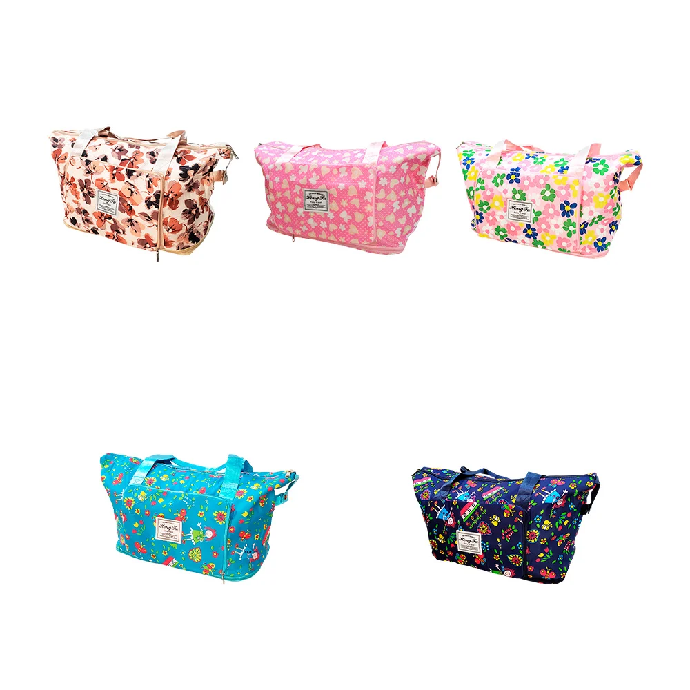 Bolsa maleta multifuncional estampada con asa y 4 compartimentos, var…