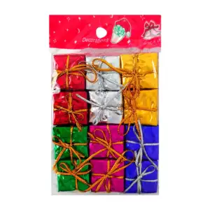 Paquete con 12 mini adornos navideños en forma de regalos, 2.5cm / bt…