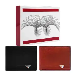 Cartera para caballero y&l + pin decorativo triangular, variedad colo…