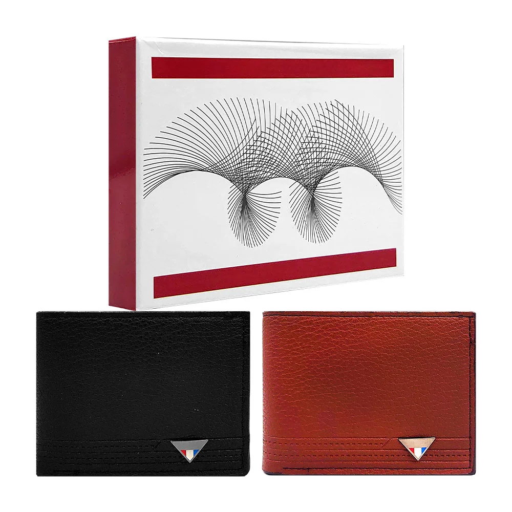 Cartera para caballero y&l + pin decorativo triangular, variedad colo…